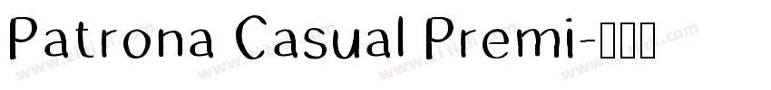 Patrona Casual Premi字体转换